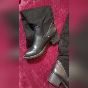 Elegant Black Knee  Boots